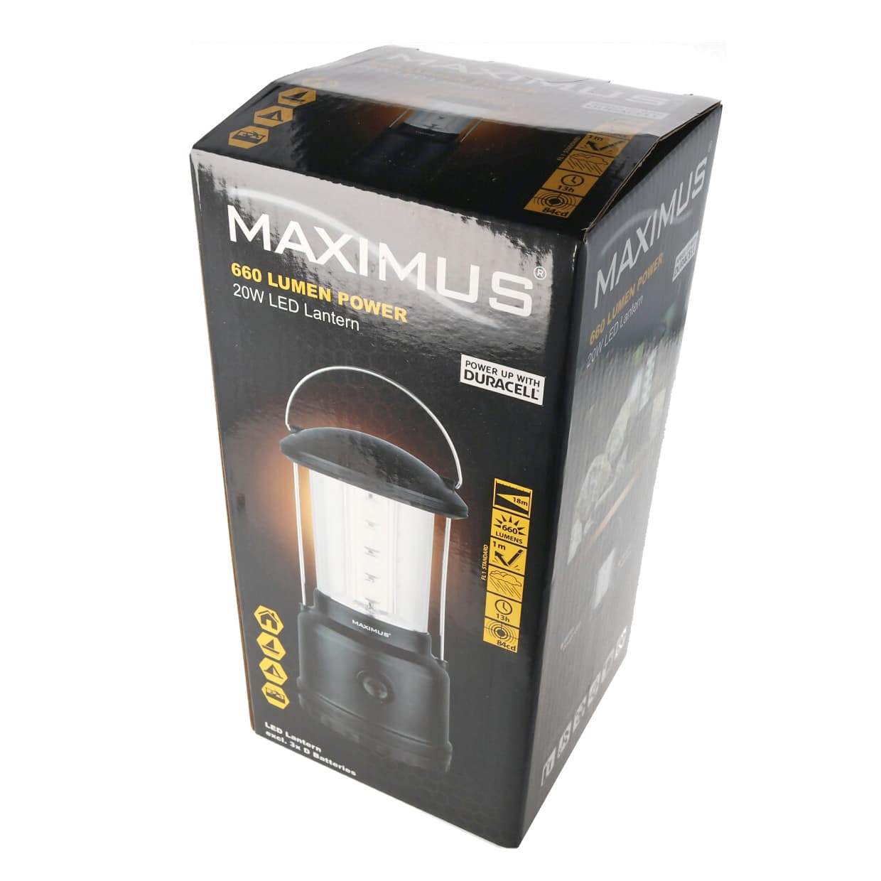 Lampe de camping LED 20W max. 680 lumens avec variateur, pour 3 piles Mono D LR20 M-LNT-200
