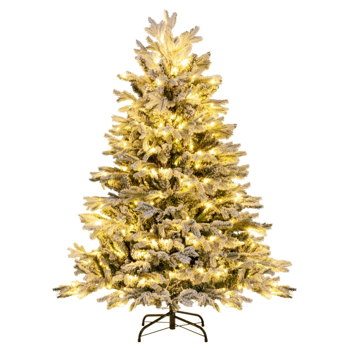 CostwaySapin de Noël Artificiel de 135cm avec 688 Branches & 200 Lumières LED