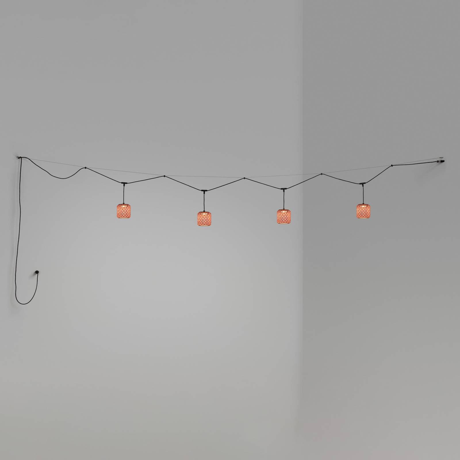Bover Nans S/16/4L suspension extérieur LED, rouge