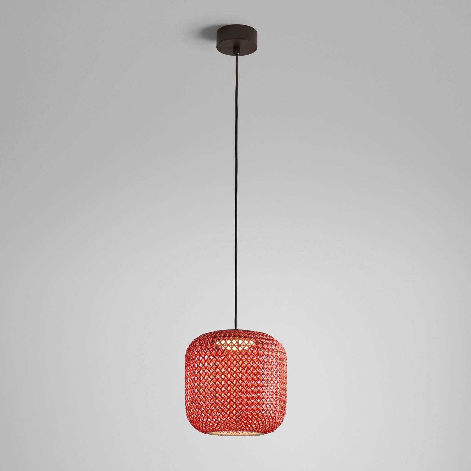 Bover Nans S/31 suspension d'extérieur LED, rouge